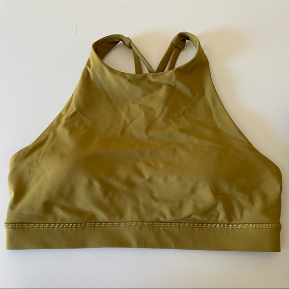 Lululemon Grape Leaf High Neck Energy Bra Size 6 - Picture 1 of 5